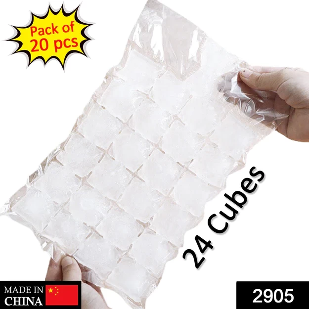 2905 DISPOSABLE ICE CUBE BAGS, STACKABLE EASY RELEASE ICE CUBE MOLD TRAYS SELF-SEAL FREEZING MAKER,COLD ICE PACK COOLER BAG FOR COCKTAIL FOOD WINE