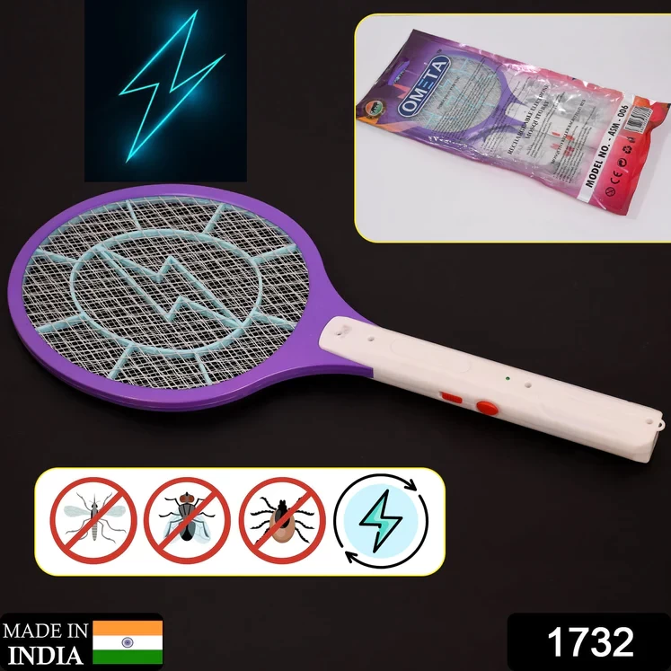 1732 MOSQUITO KILLER RACKET RECHARGEABLE HANDHELD ELECTRIC FLY SWATTER MOSQUITO KILLER RACKET BAT, ELECTRIC INSECT KILLER (QUALITY ASSURED)