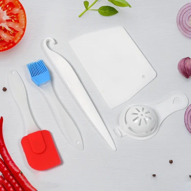 5358A CAKE MAKING AND DECORATING TOOLS COMBO SUITABLE FOR KITCHEN, HOME AND BAKERY ( 5PC SET )