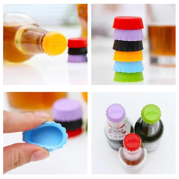 4789 BEER SAVERS CAPS 6PC USED IN SODA AND COLD-DRINK BOTTLES FOR COVERING BOTTLE MOUTH.